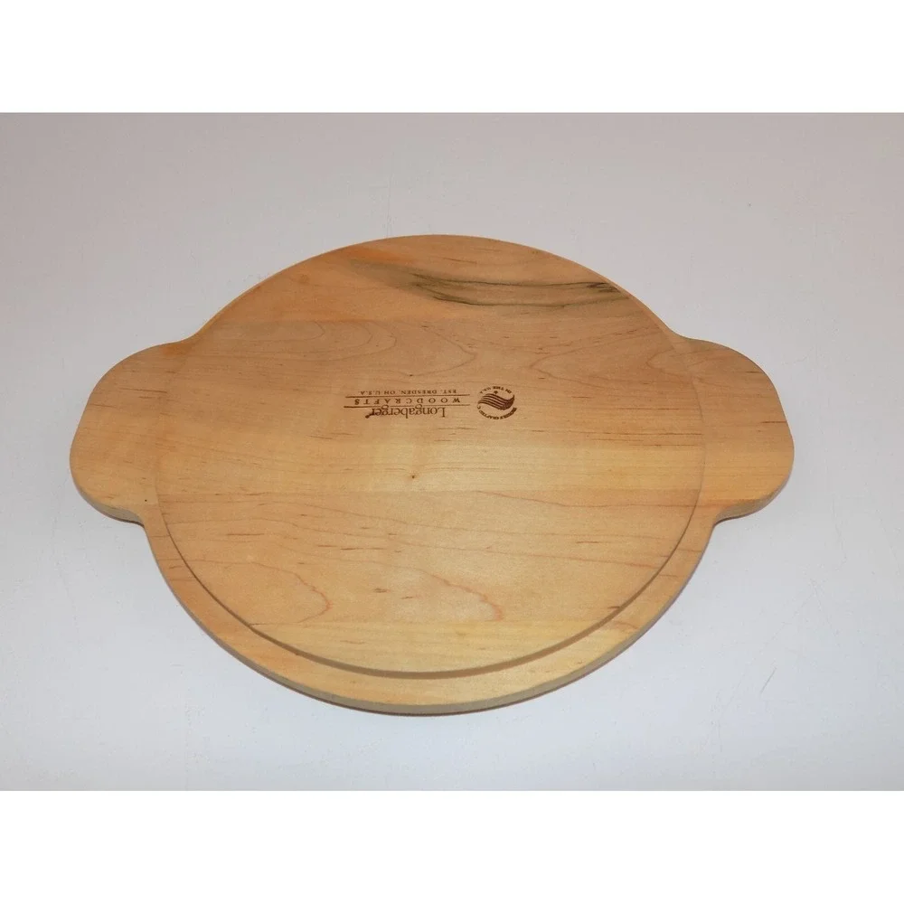 DIVIDE IT UP Round Basket Cutting Board Lid ID 7.5in OD 8in LONGABERGER
